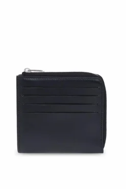 JIL SANDER CZARNY Skórzane etui na karty