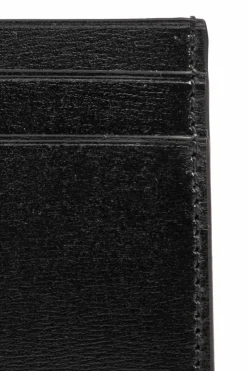 JIL SANDER CZARNY Skórzane etui na karty