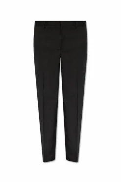 JIL SANDER CZARNY Spodnie w kant
