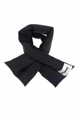 JIL SANDER+ CZARNY Szal z logo