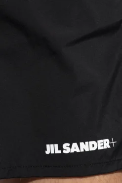 JIL SANDER+ CZARNY Szorty kąpielowe