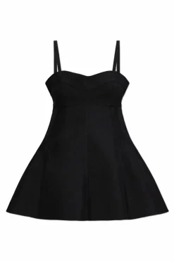 JIL SANDER CZARNY Top na ramiączkach