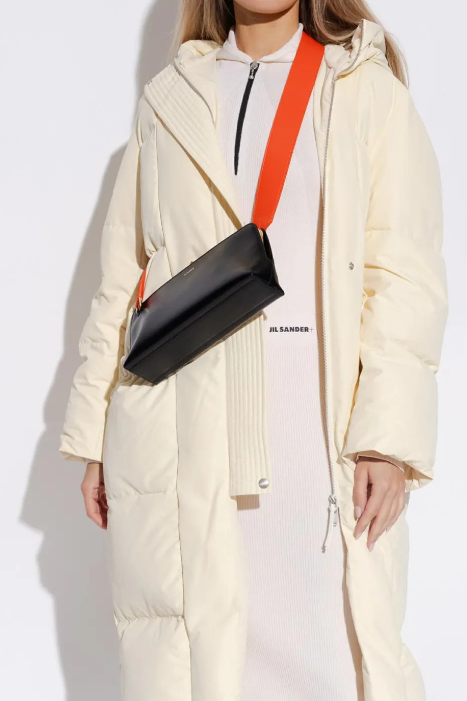 JIL SANDER CZARNY Torba na ramię ‘Goji Small’
