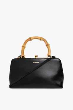 JIL SANDER CZARNY Torba na ramię ‘Goji Bamboo Mini’