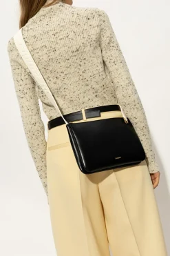 JIL SANDER CZARNY Torba na ramię ‘Link’