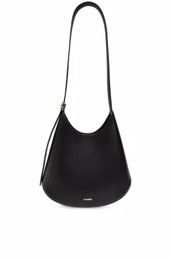 JIL SANDER CZARNY Torba na ramię `Eldorado Small`