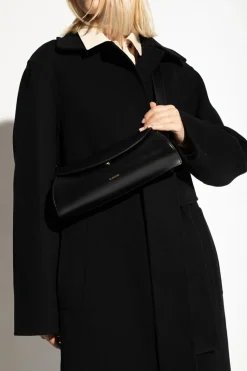 JIL SANDER CZARNY Torba na ramię ‘Cannolo Medium’