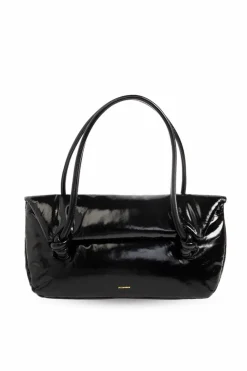 JIL SANDER CZARNY Torba na ramię ‘Knott Medium’