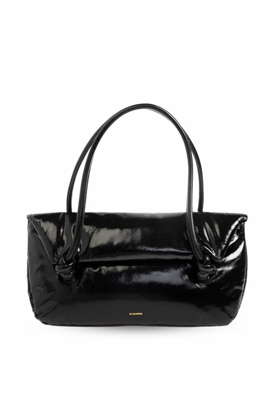 JIL SANDER CZARNY Torba na ramię ‘Knott Medium’