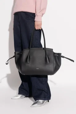 JIL SANDER CZARNY Torba typu `shopper`