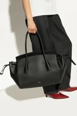 JIL SANDER CZARNY Torba typu `shopper`