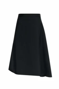 JIL SANDER CZARNY Trapezowa spódnica