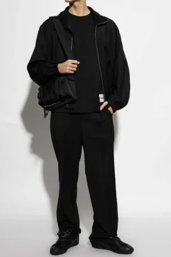 JIL SANDER CZARNY Trójpak t-shirtów z logo