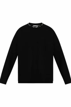 JIL SANDER CZARNY Wełniany sweter