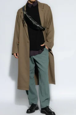 JIL SANDER CZARNY Wełniany sweter
