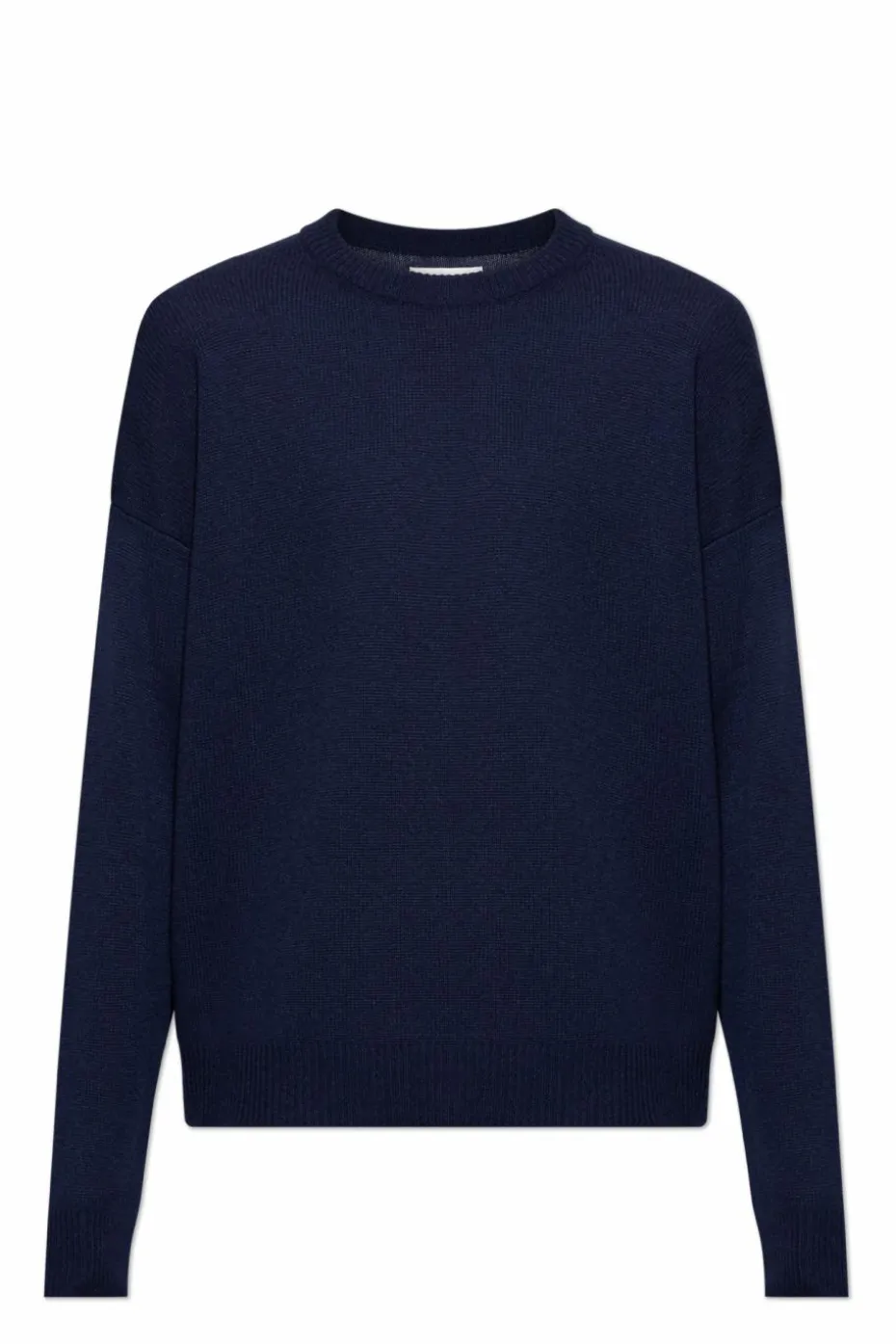JIL SANDER GRANATOWY Kaszmirowy sweter