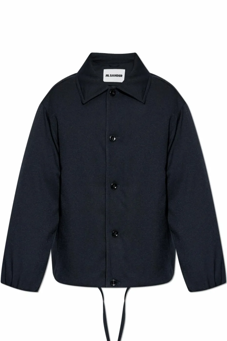 JIL SANDER GRANATOWY Kurtka puchowa