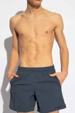 JIL SANDER+ GRANATOWY Szorty kąpielowe