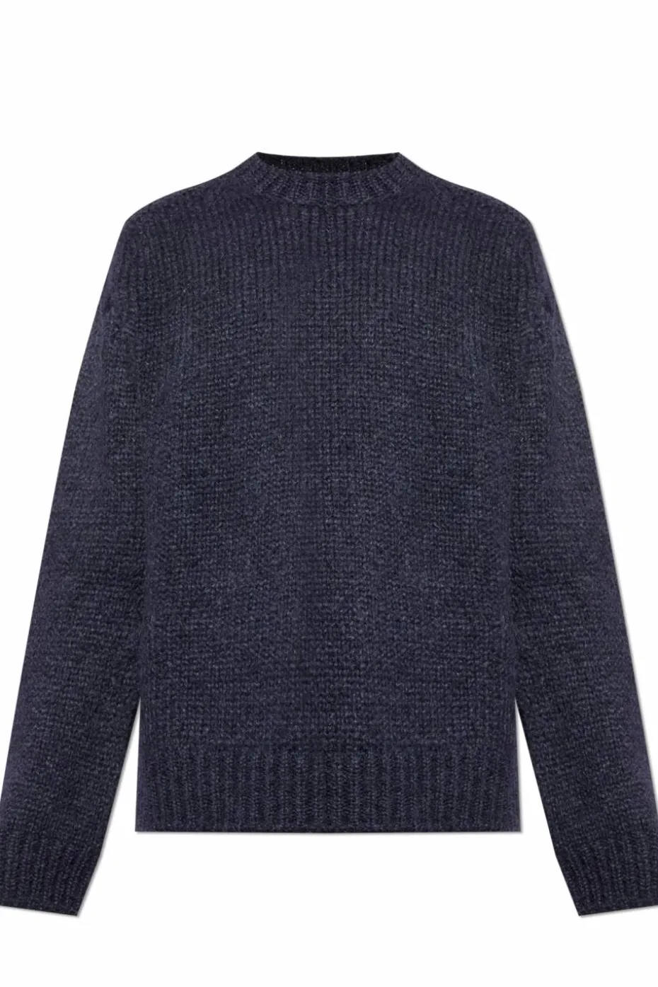 JIL SANDER+ GRANATOWY Wełniany sweter