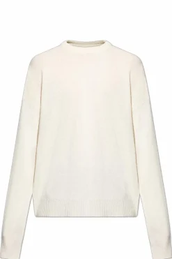 JIL SANDER kremowy Kaszmirowy sweter