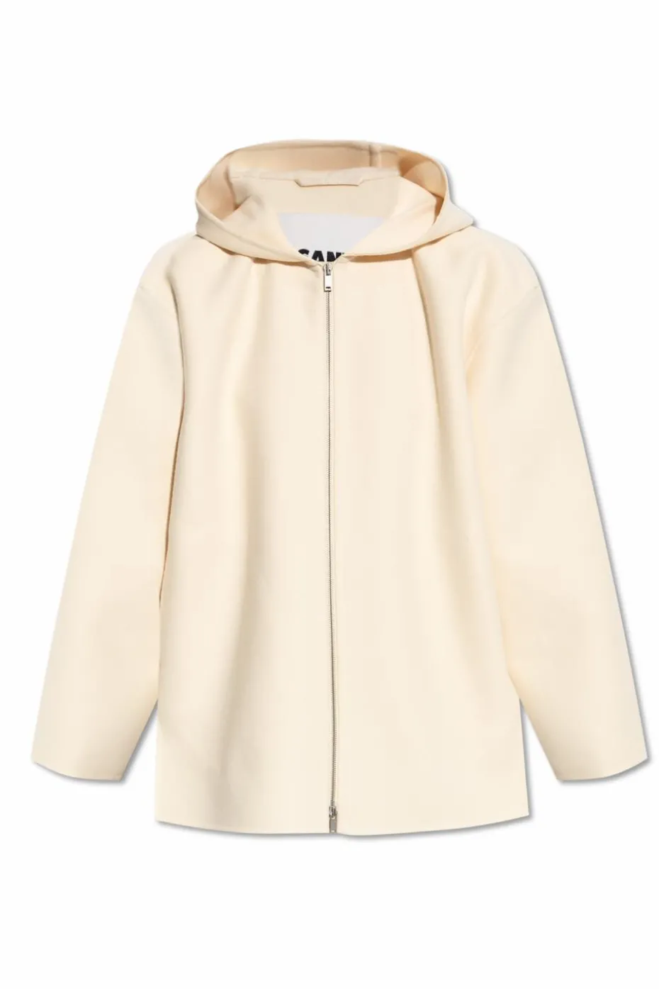 JIL SANDER kremowy Kurtka z kapturem