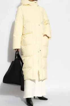 JIL SANDER+ kremowy Kurtka puchowa