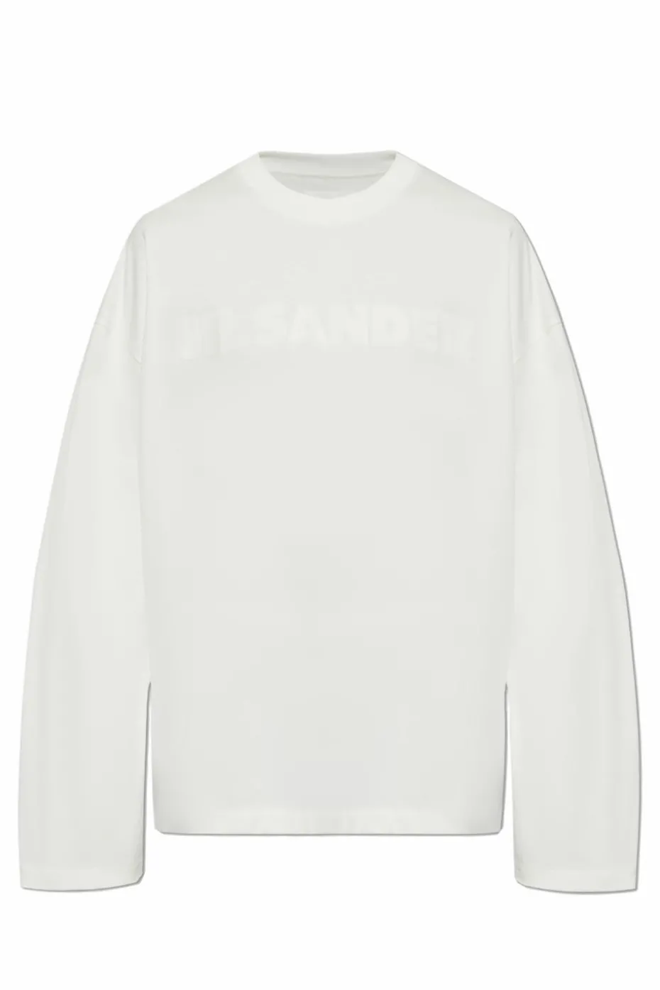 JIL SANDER kremowy T-shirt z logo