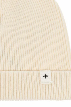 JIL SANDER+ kremowy Wełniana czapka