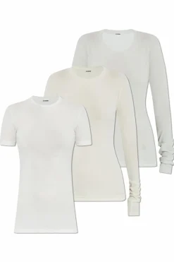JIL SANDER+ MULTIKOLOR Trójpak t-shirtów