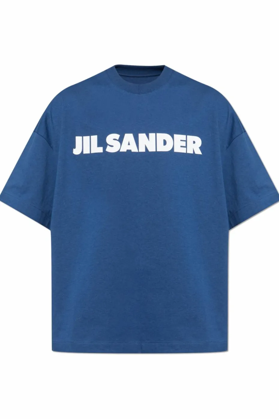 JIL SANDER NIEBIESKI T-shirt z logo