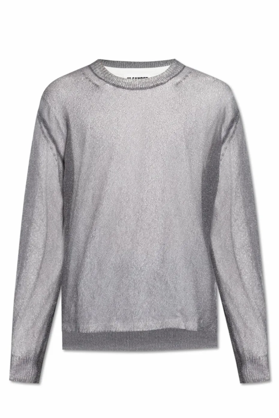 JIL SANDER SZARY Dwuwarstwowy top