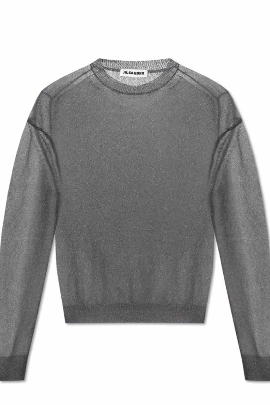 JIL SANDER SZARY Dwuwarstwowy top