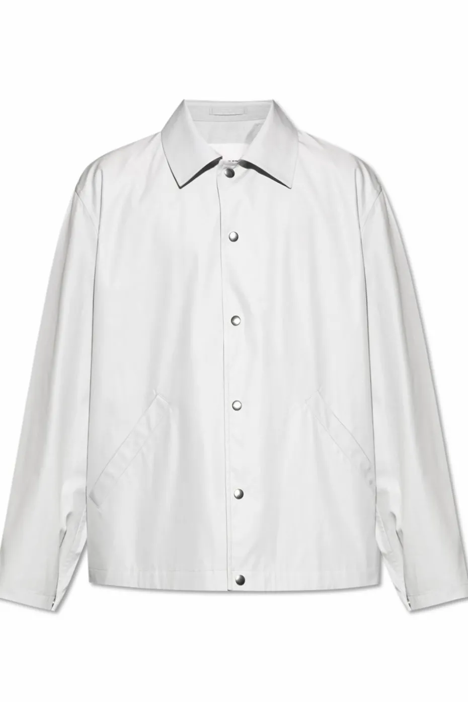 JIL SANDER SZARY Kurtka z logo