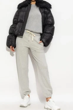 JIL SANDER SZARY Spodnie dresowe