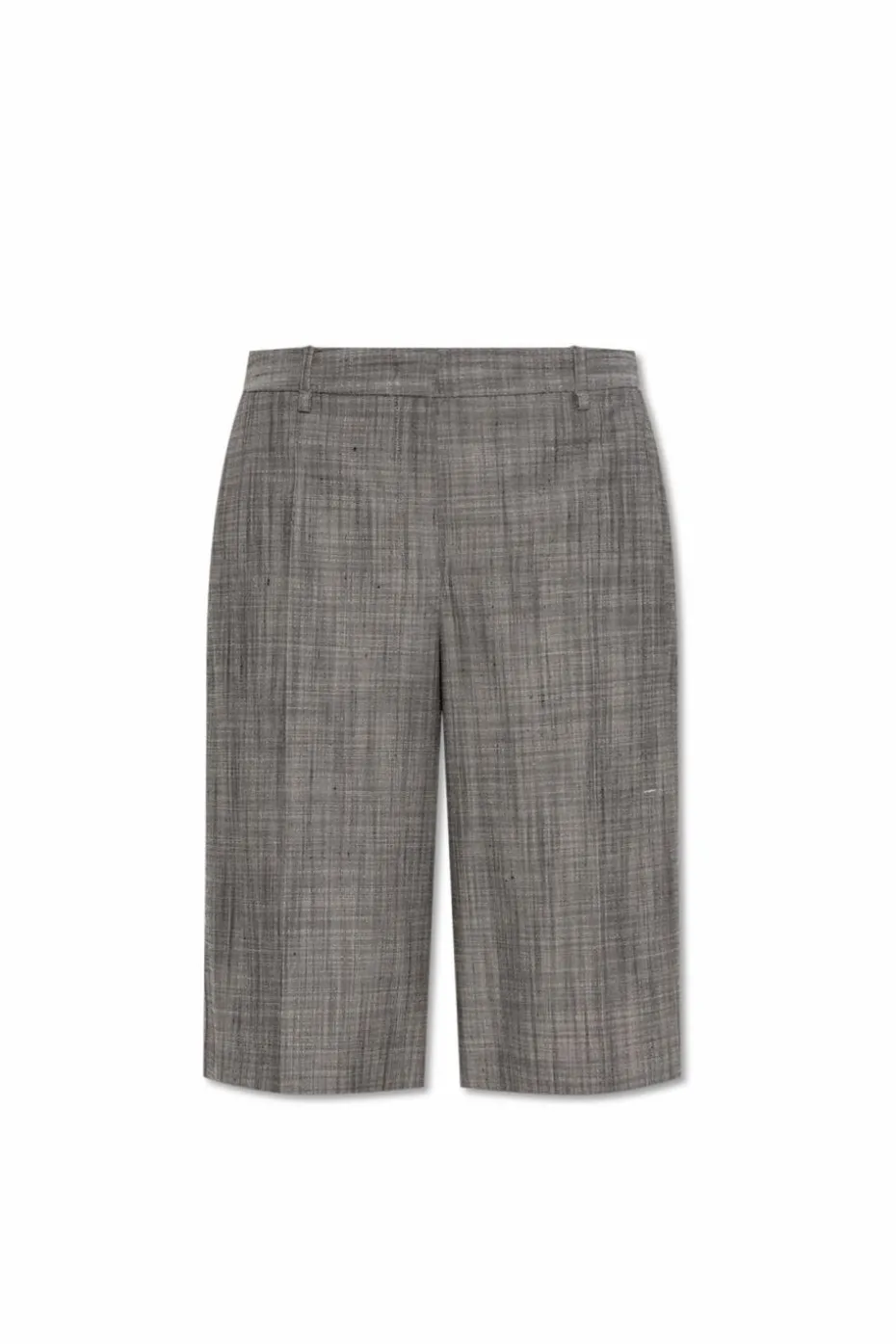 JIL SANDER SZARY Szorty w kant
