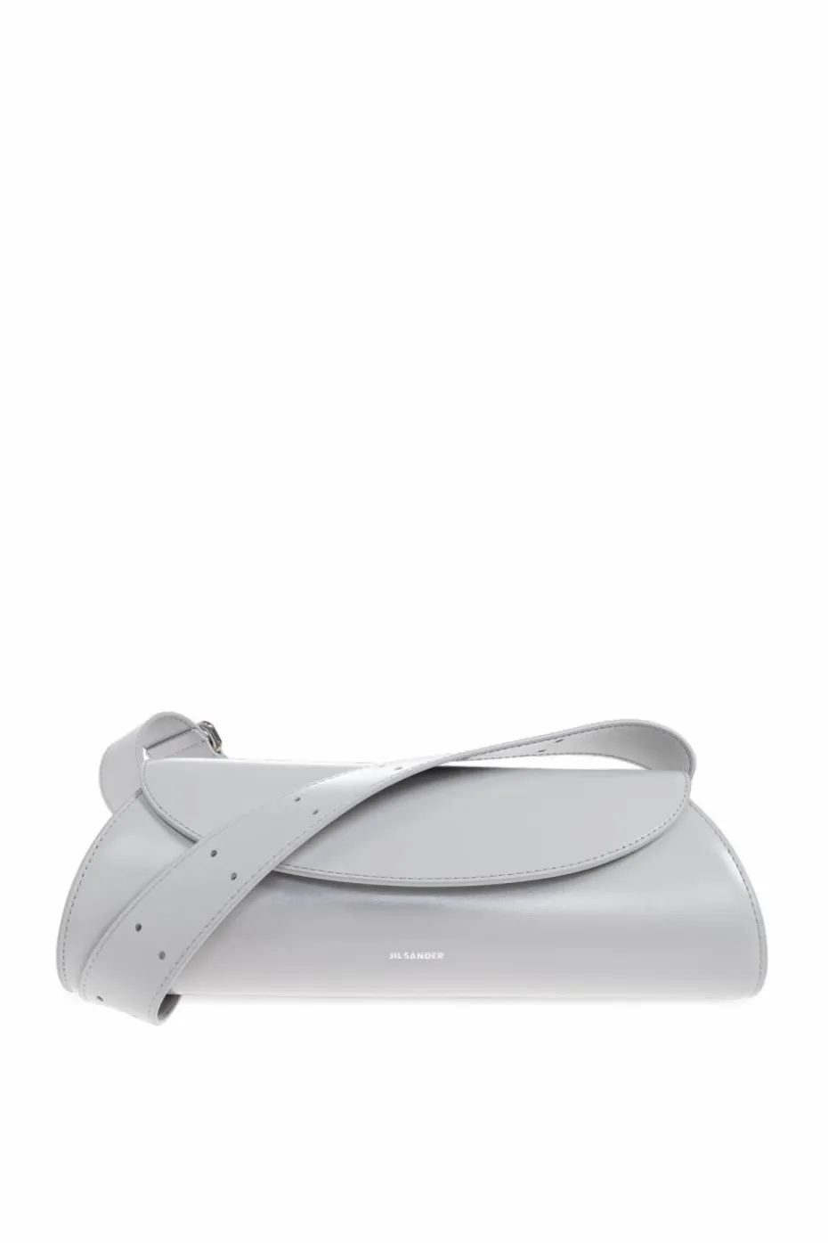 JIL SANDER SZARY Torba na ramię `Cannolo`