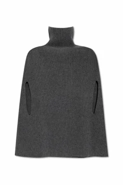 JIL SANDER SZARY Wełniany sweter