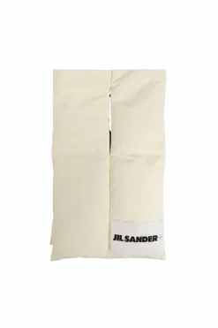 JIL SANDER+ ŻÓŁTY Szal z logo