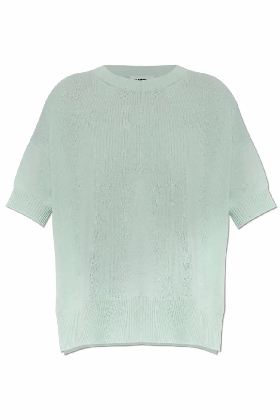 JIL SANDER ZIELONY Kaszmirowy sweter