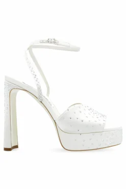 Jimmy Choo BIAŁY Sandały na obcasie `Karli`