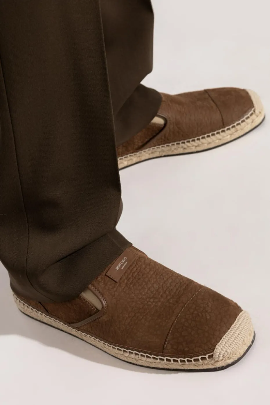 Jimmy Choo BRĄZOWY Espadryle ‘Ivan’