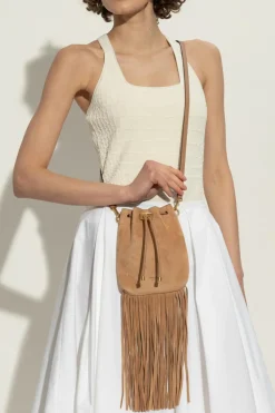 Jimmy Choo BRĄZOWY Torba na ramię `Bon Bon`