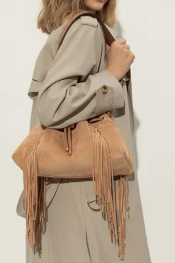 Jimmy Choo BRĄZOWY Torba na ramię `Bon Bon`
