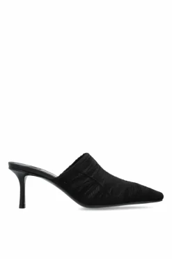 Jimmy Choo CZARNY Klapki na obcasie `Lotta`