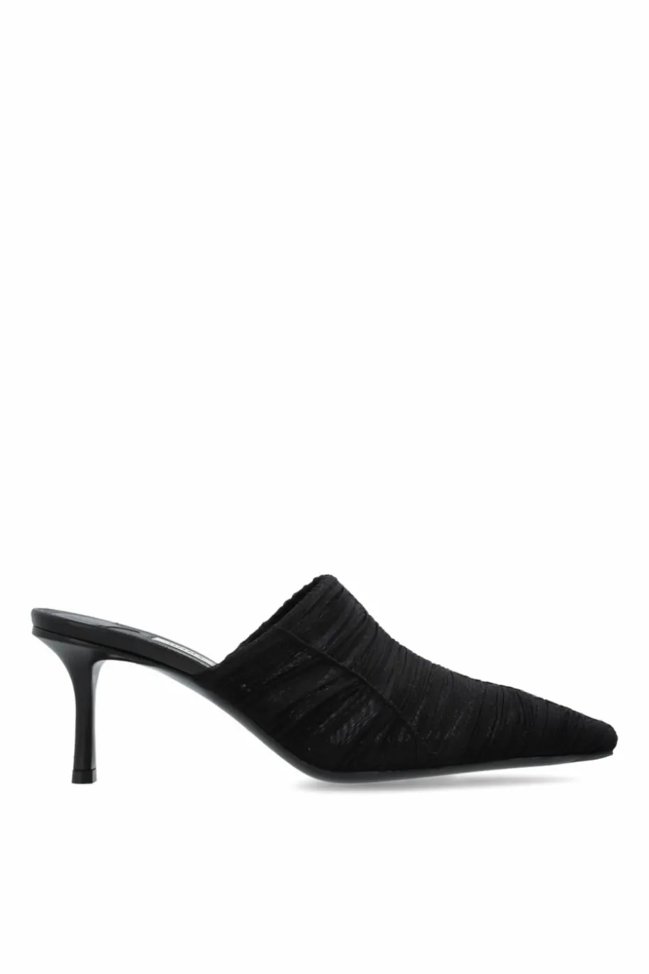 Jimmy Choo CZARNY Klapki na obcasie `Lotta`