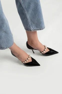 Jimmy Choo CZARNY Lakierowane szpilki ‘Aurelie’