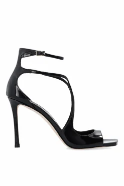 Jimmy Choo CZARNY Sandały na obcasie `Azia`
