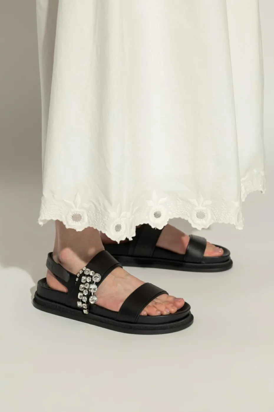 Jimmy Choo CZARNY Sandały `Verity`