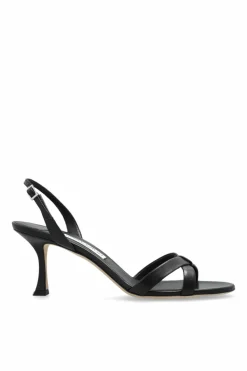 Jimmy Choo CZARNY Sandały na obcasie `Elsy 70`