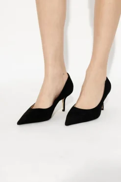 Jimmy Choo CZARNY Zamszowe buty na obcasie ‘Love’